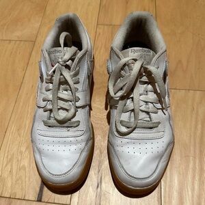 Reebok White Leather Sneakers